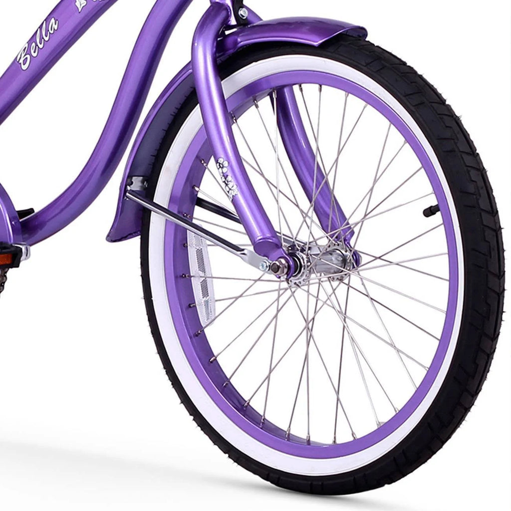 Purple Single Speed Cruiser Bicycle 20-inch H1784