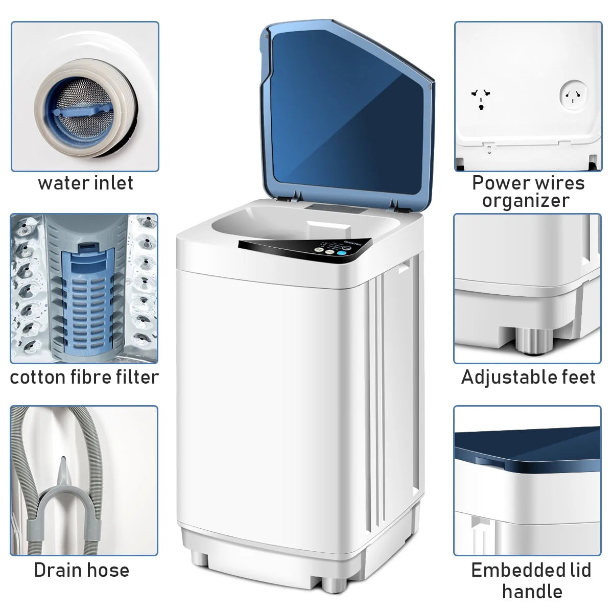 7.7 lbs Full-Automatic Washing Machine X50120