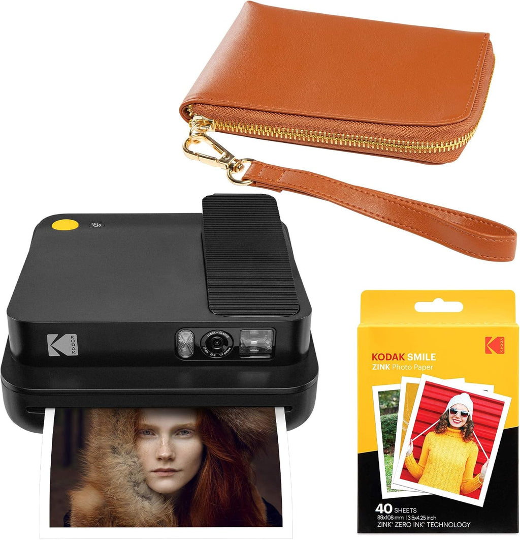 Black Digital Instant Camera with Bluetooth P2341