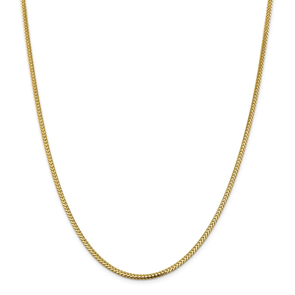 14kt Yellow Gold Franco Chain 20 inch Lobster Clasp K7402