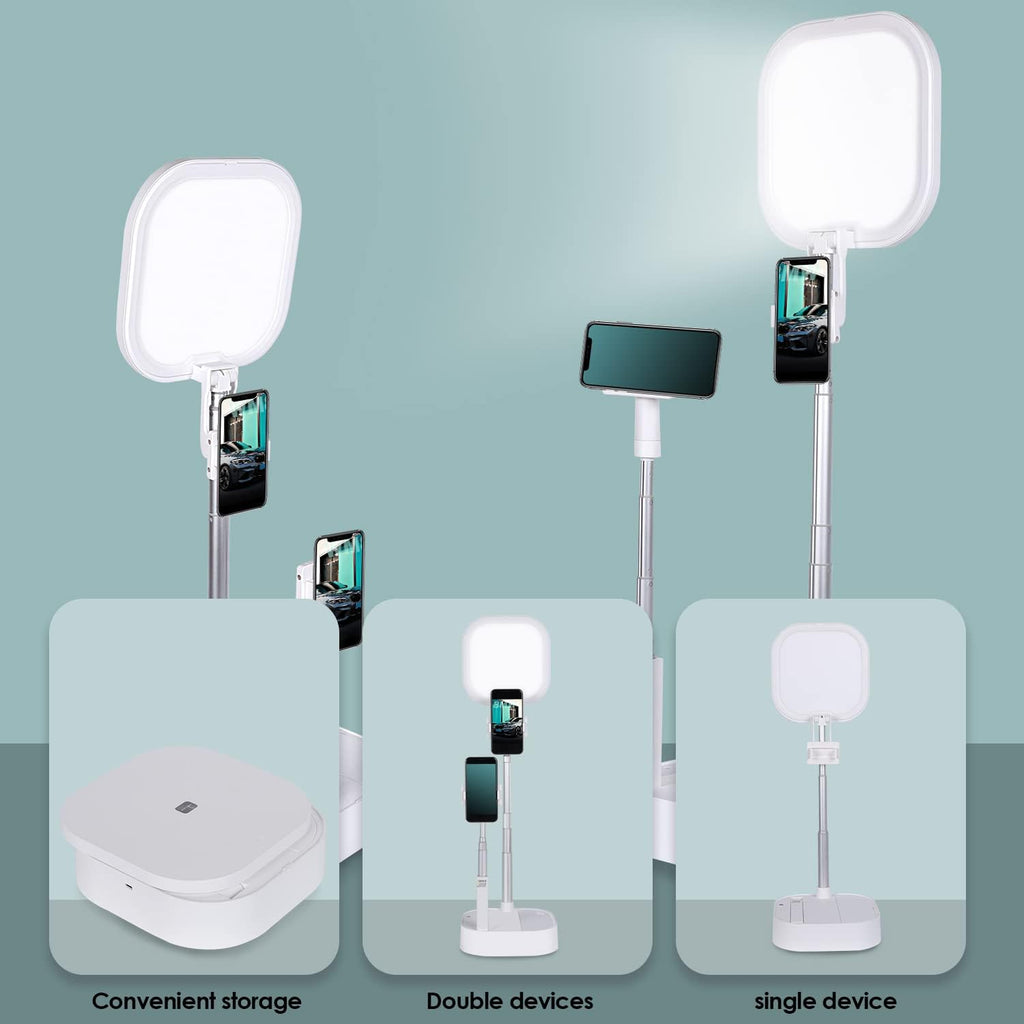 Rechargeable Wireless Foldable Phone Stand with LED Light, Pack of 2 Y89120