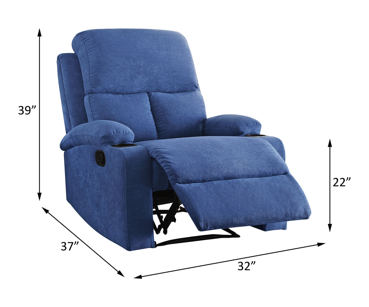 Blue Velvet Recliner P81720