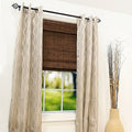 Pecan Brown Cordless Bamboo Roman Shade U8975