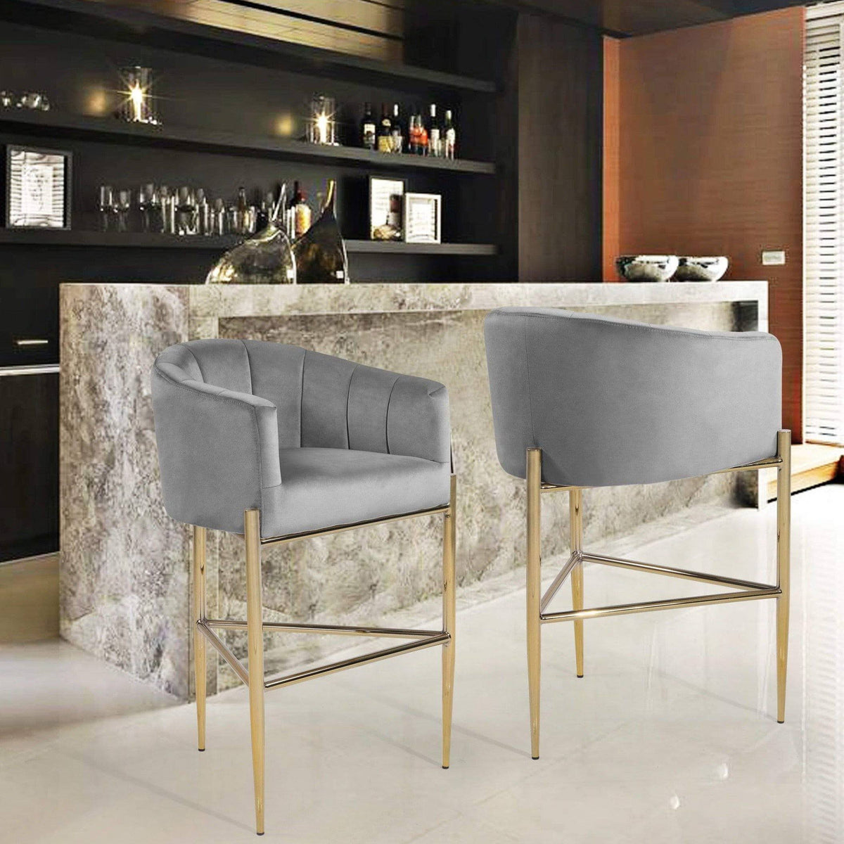 Silver Bar Stool W132307