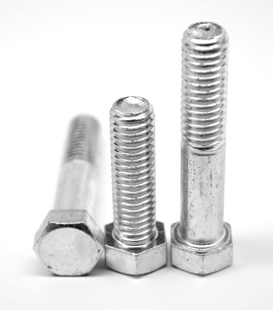 0.63in 11 x 6 in PT Coarse Threaded Grade 2 Hex Cap Screw 44 Low Carbon Steel Zinc Plated 65 Piece V457033