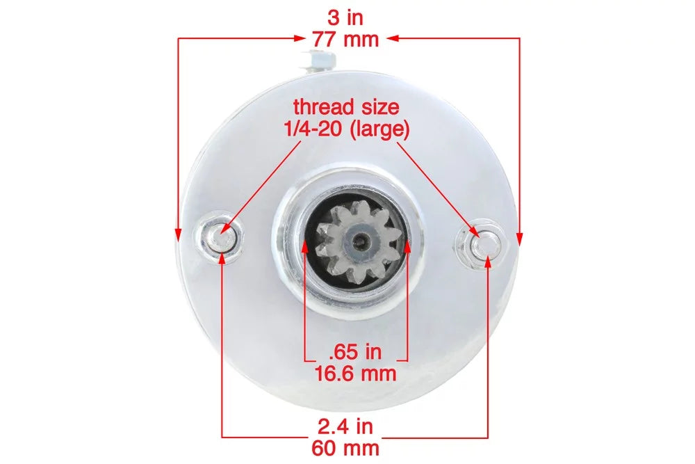 Chrome Starter & Solenoid B367335