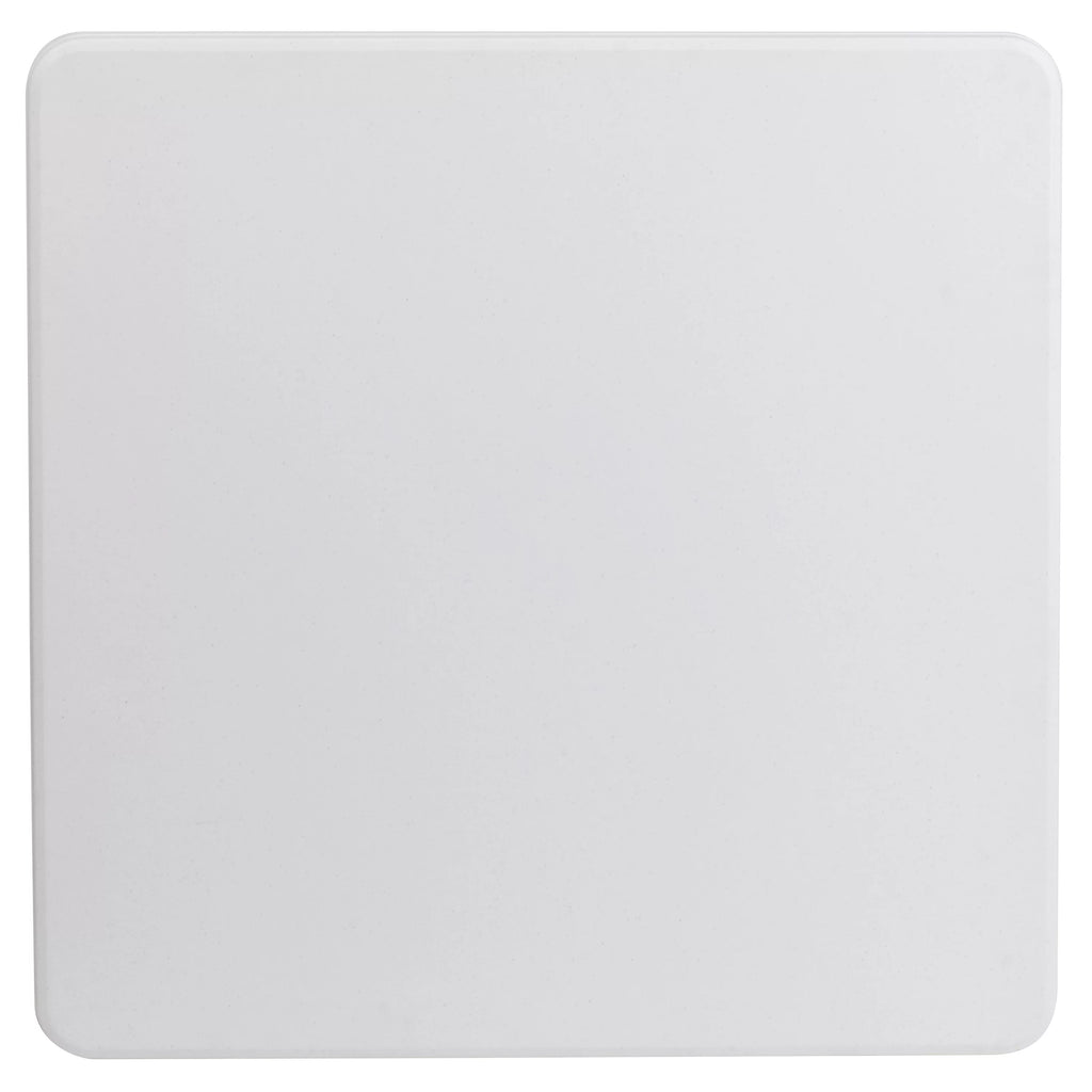 Square Granite White Plastic Folding Table Set of 5 H9234
