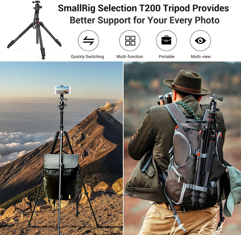 78 Aluminum Camera Tripod Monopod, Foldable, 360 Degree Ball Head, Quick Release Plate, 33lb Payload, Pack of 2 U83669