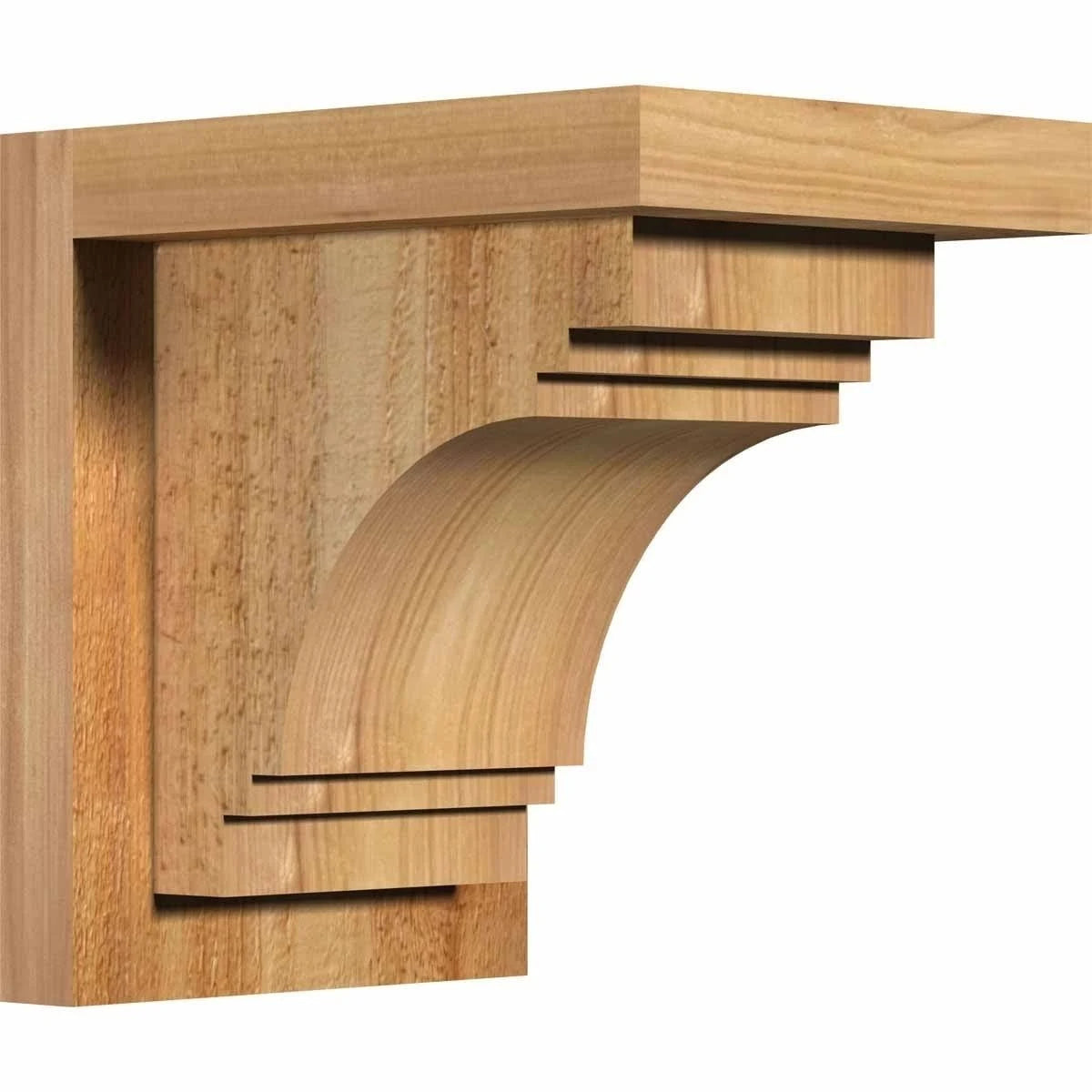 Pescadero Rough Sawn Corbel with Backplate, Western Red Cedar Y48825