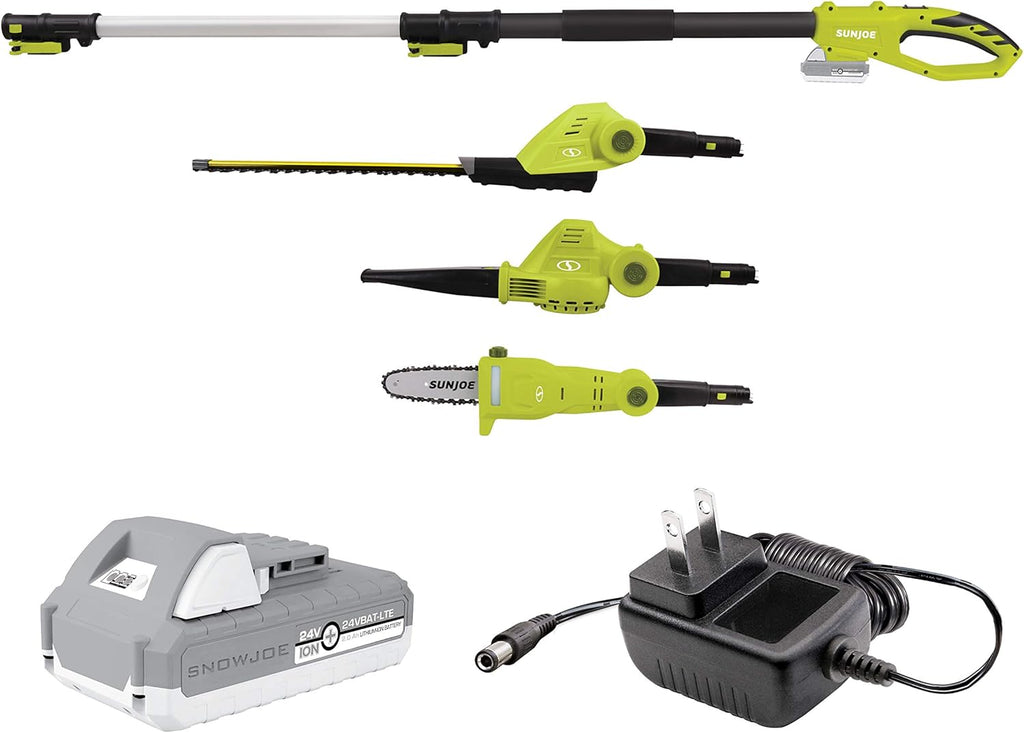 Garden Tool System with Hedge Trimmer, Pole Saw, Leaf Blower Q132