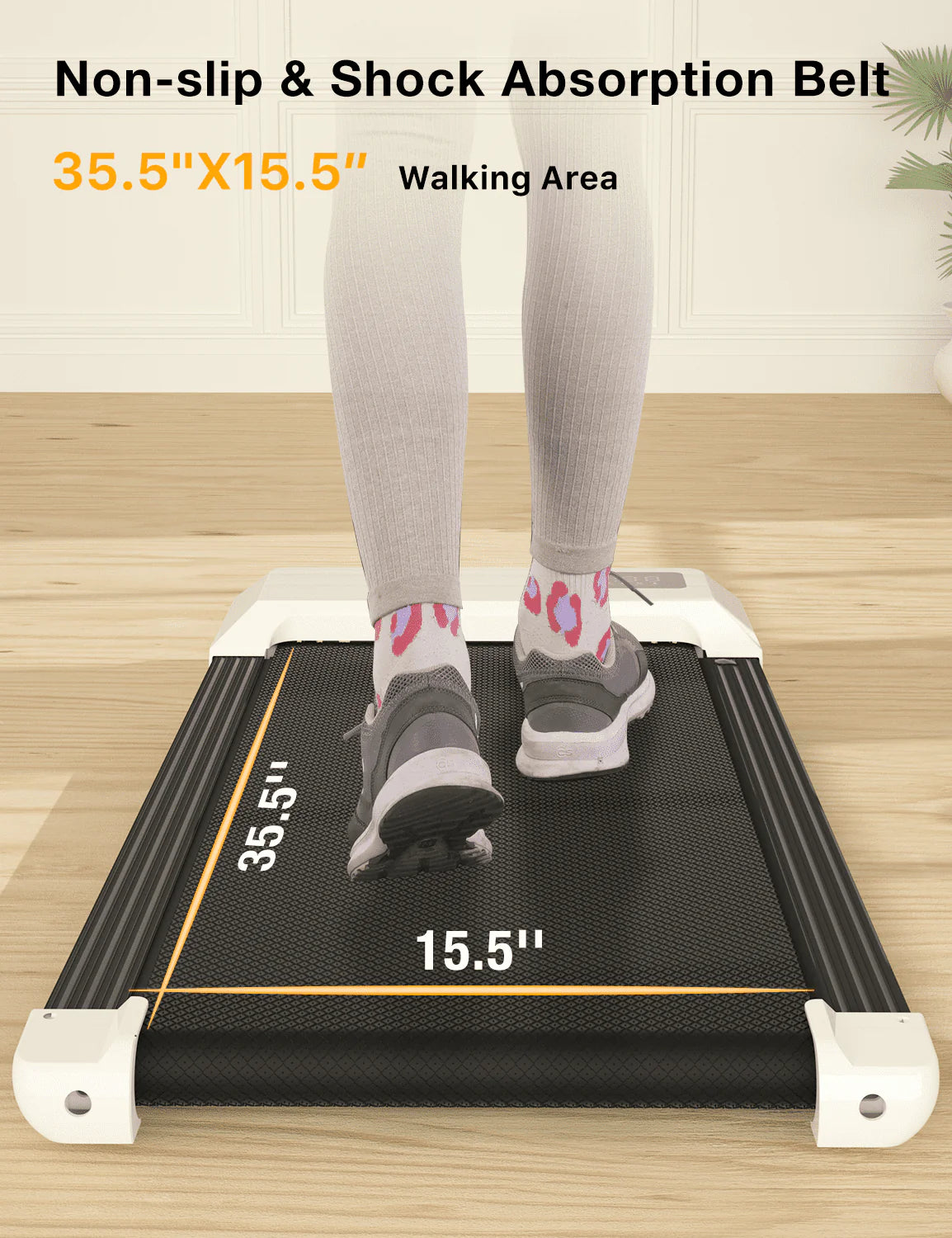 2 in 1 Under Desk Treadmill with Remote Control and LED Display R2297