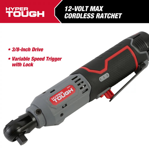 12V Max Lithium-Ion Cordless 3/8-Inch Ratchet with Battery and Charger U45570