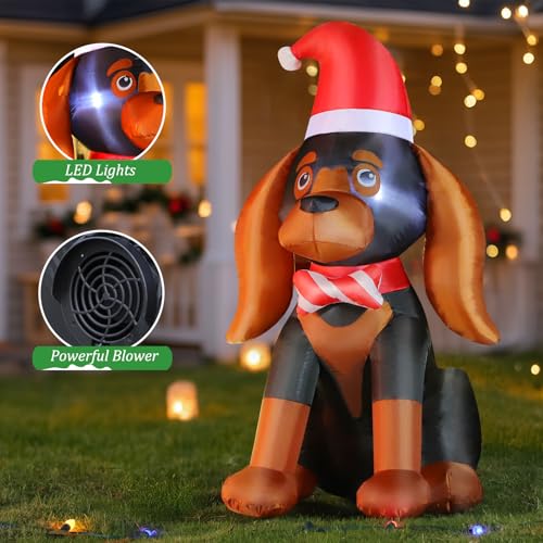 7FT Christmas Inflatable Snowman with LED Light P577