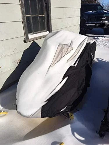 Snowmobile Cover with Built-in Securing Straps I43039