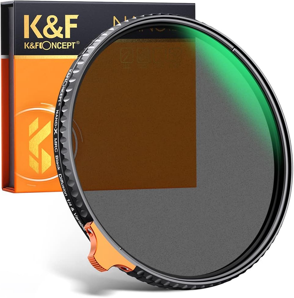 67mm Black Diffusion 1/4 Variable ND2-ND32 ND Filter 2-in-1 A46016