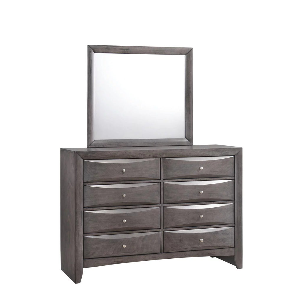 Gray Modern 5PC Twin Storage Bedroom Set B19244