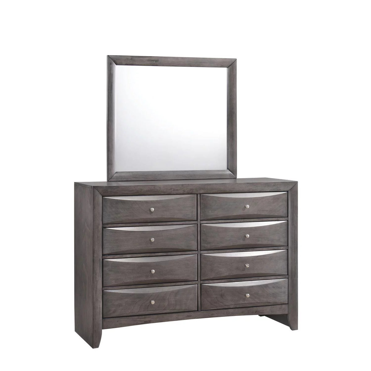 Gray Modern 5PC Twin Storage Bedroom Set B19244