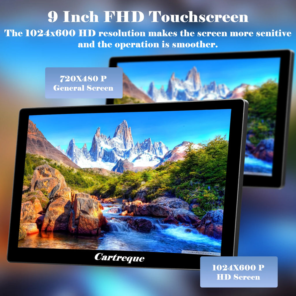 Portable Wireless Car Stereo, 7 Inch FHD Touchscreen, Backup View Camera, Apple CarPlay & Android Auto U276269