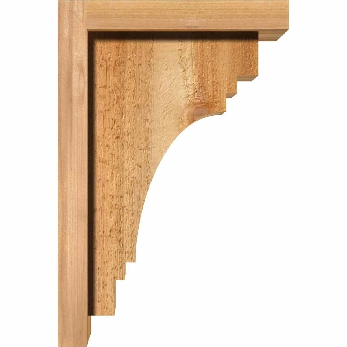 Pescadero Rough Sawn Corbel with Backplate, Western Red Cedar Y48825