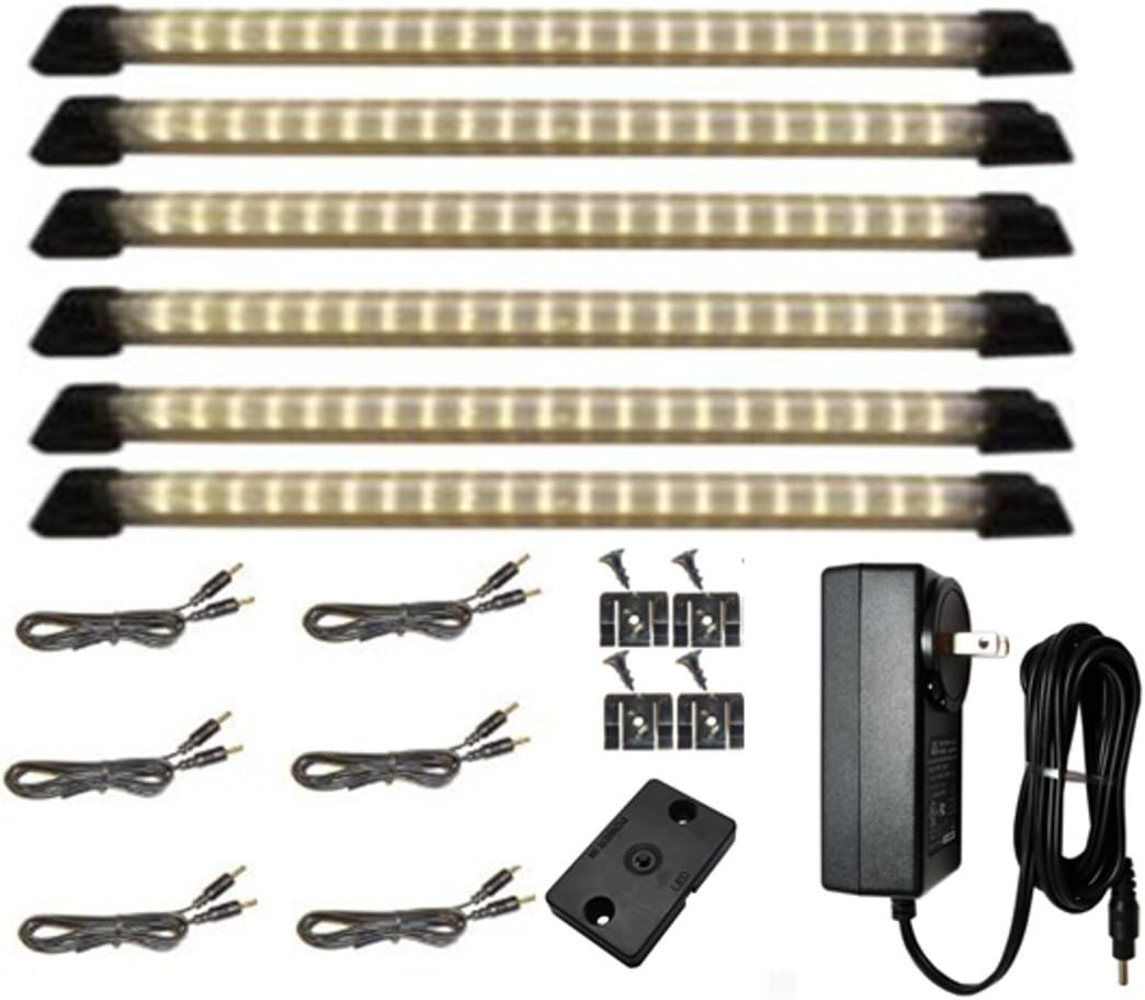 LED Light Panels Deluxe Kit 3 Panels 10 inch Warm White 3000K Under Cabinet Lighting Pack of 2 X516