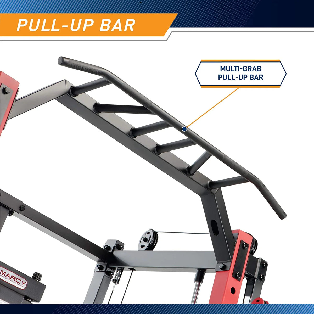 Smith Machine Cage System with Pull-Up Bar and Landmine Station M9891
