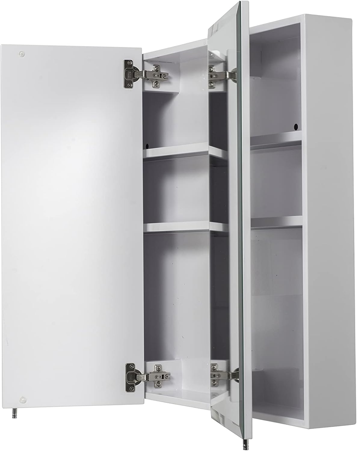 Triple Door Tri-View Cabinet, 30-Inch x 36-Inch, White W296700