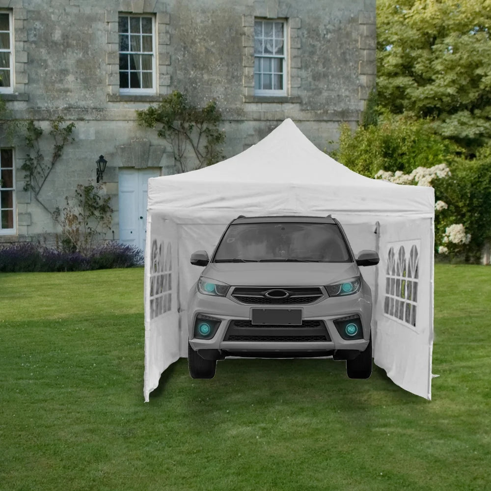 10x10 Ft Adjustable Canopy With Window Wall D61441
