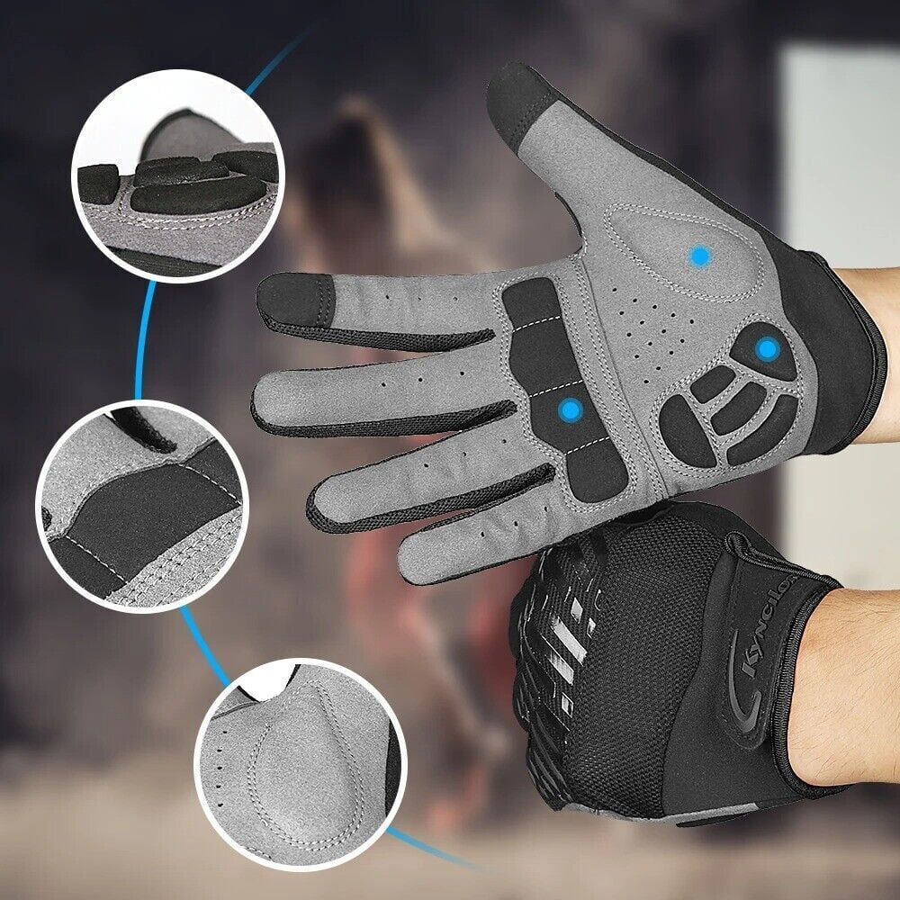 Full Finger Breathable Gel Pad Cycling Gloves D874