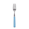 White Stripe Light Blue Cake Fork Set of 4 W3324