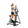 2-in-1 Hybrid Elliptical Upright Bike 13 Stride 265 lb Weight Limit V240108
