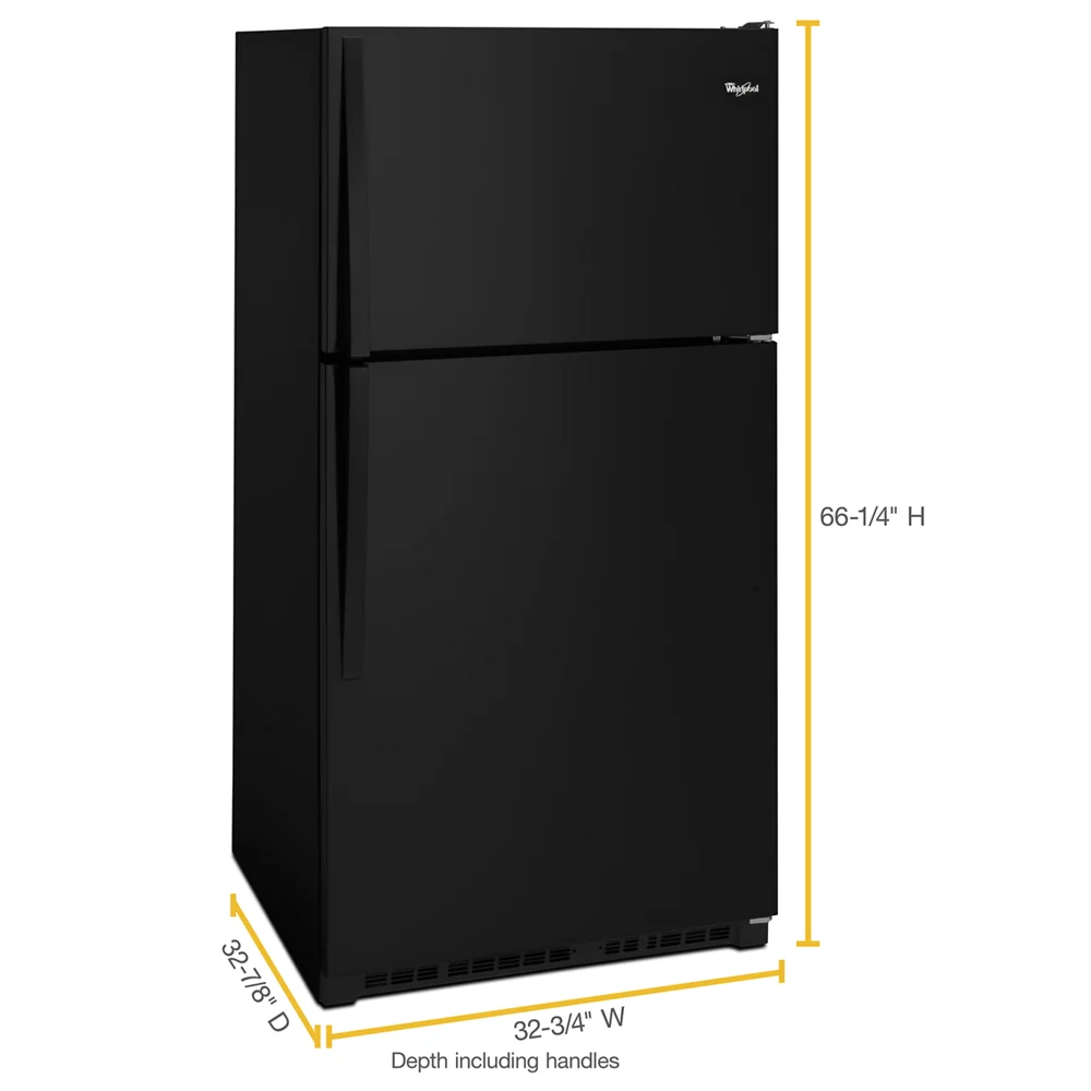 Black Top-Freezer Refrigerator A562619