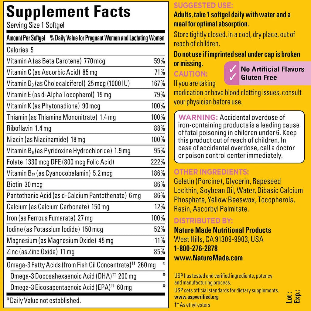 Prenatal Multi + DHA 150 Softgels O73831