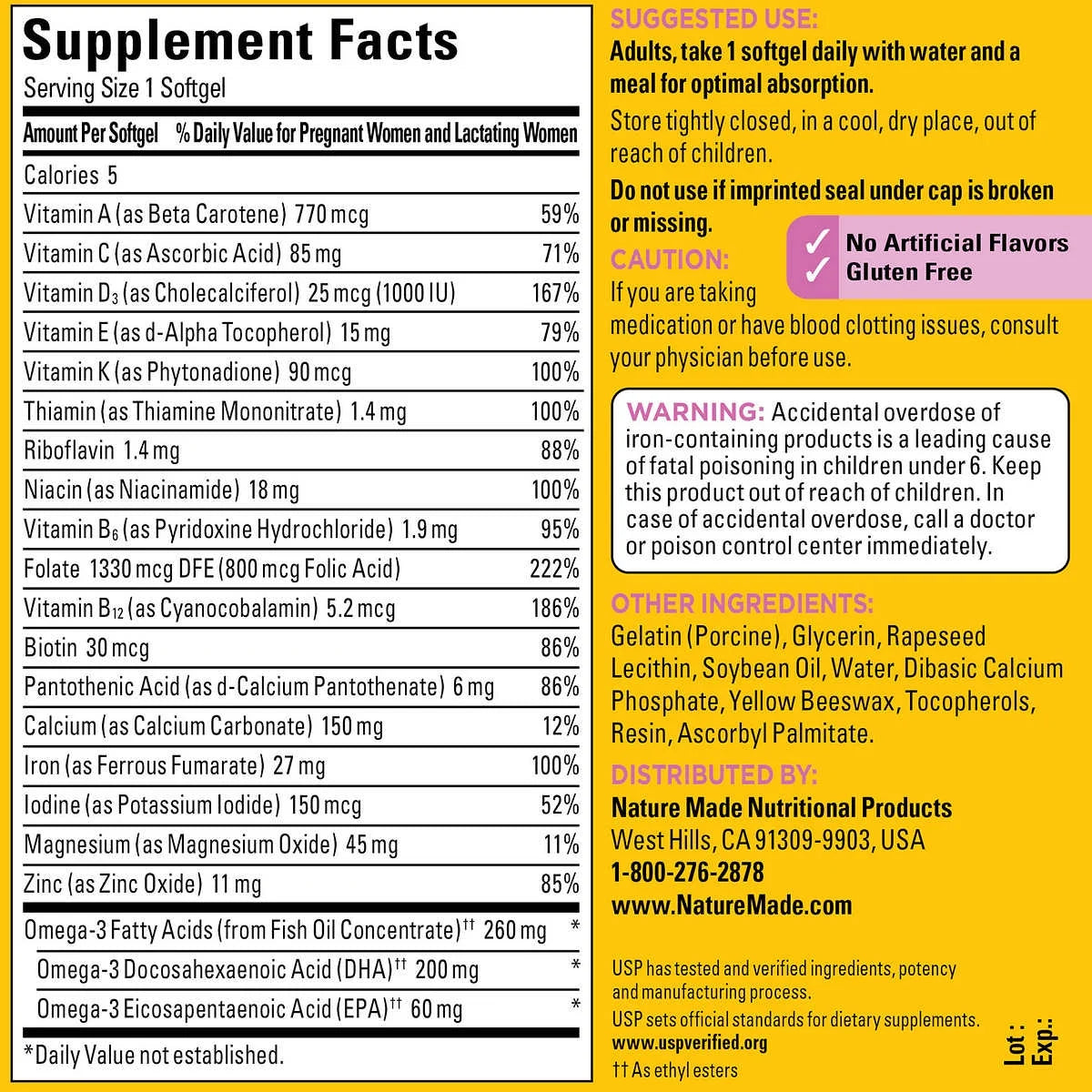 Prenatal Multi + DHA 150 Softgels O73831