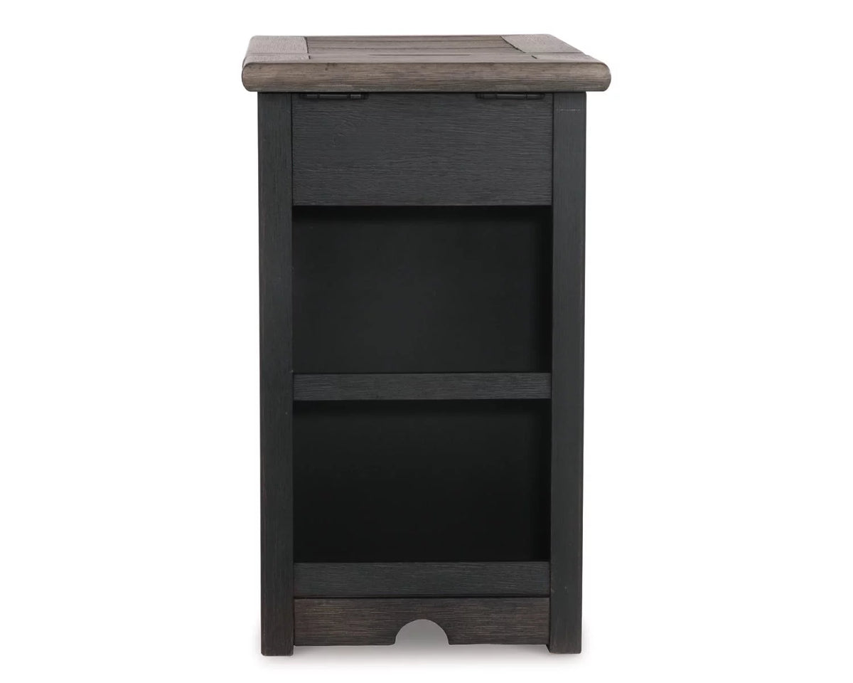 Chairside End Table with USB Ports & Outlets D11725
