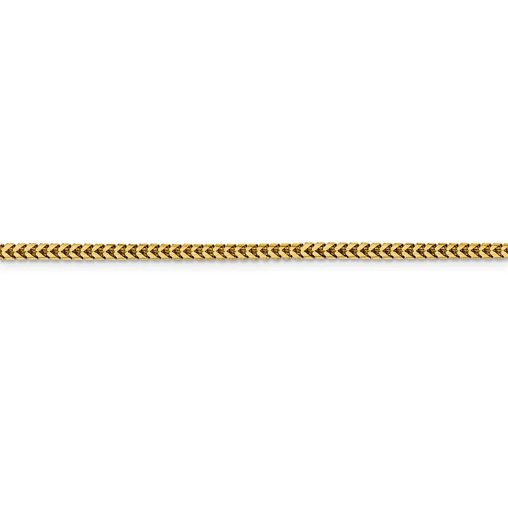 14kt Yellow Gold Franco Chain 20 inch Lobster Clasp K7402