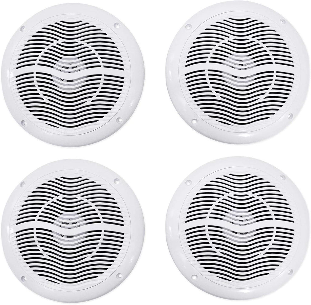 White 2-Way Marine Boat Speakers Pack of 2 Z1896