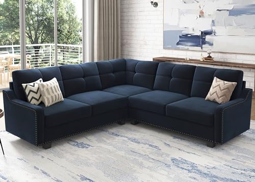 Dark Grey Convertible Sectional Sofa V916