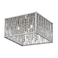 Chrome 4-Light Flush Mount Z757