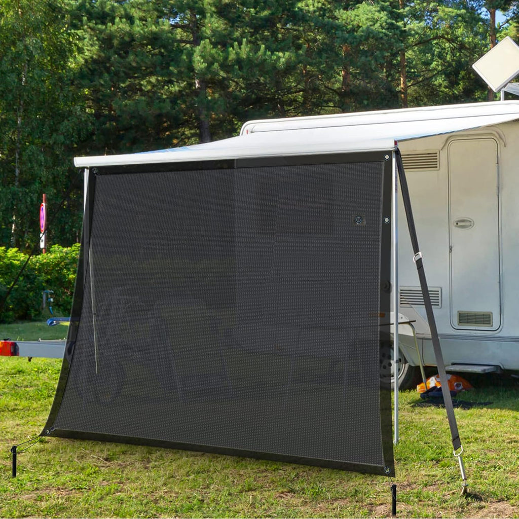 RV Awning Sun Shade Screen Mesh 9'x7' J91090