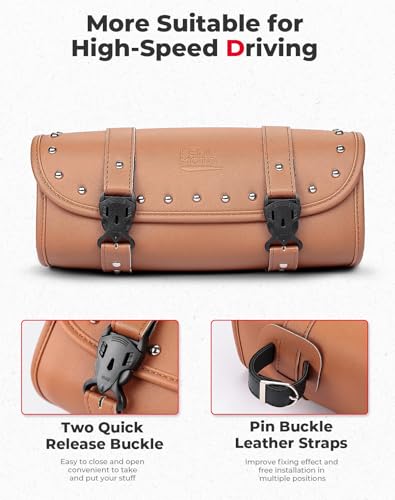 PU Leather Universal Motorcycle Fork Bag Z54134