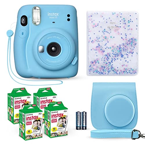Ice White Instant Camera with Film and Accessories Bundle H807400