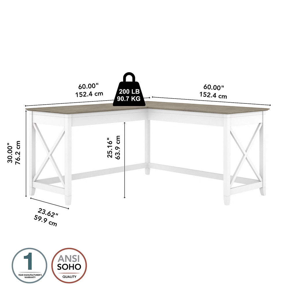 60" L Shaped Desk N684