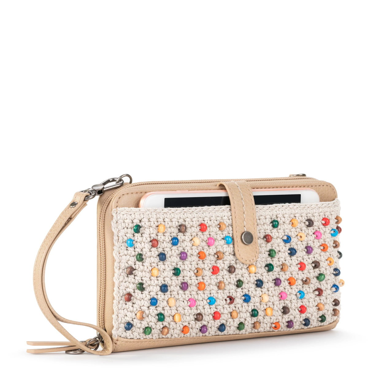 Hand-crochet Recycled Polypropylene Yarn Crossbody O77743