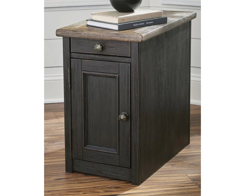 Chairside End Table with USB Ports & Outlets D11725