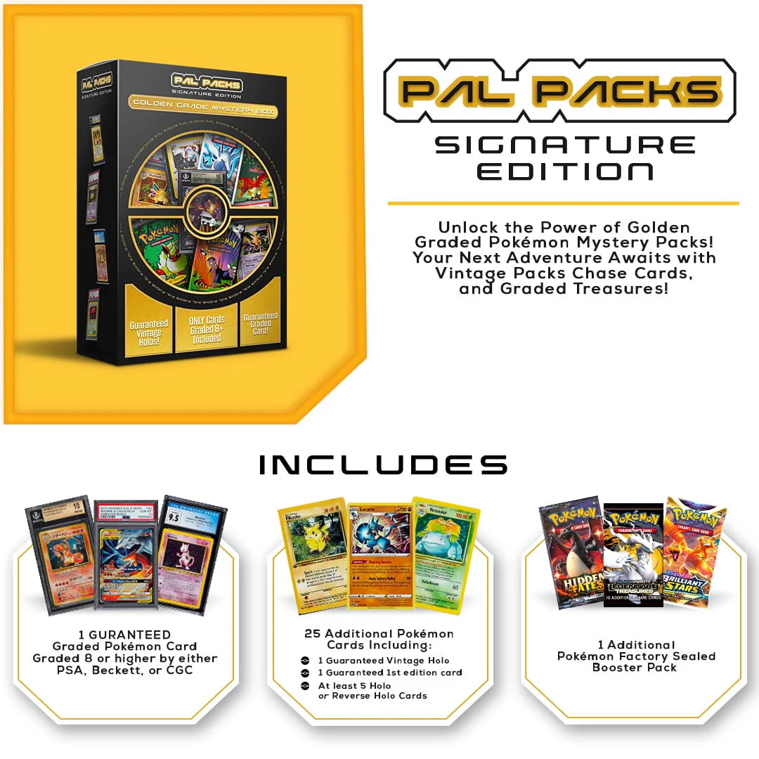 Golden Pokemon Trading Card Mystery Box S470