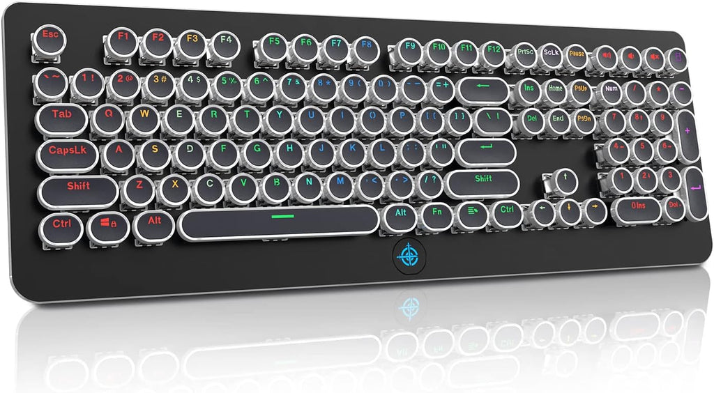 Black Mechanical Gaming Keyboard 87 Keys Pack of 2 Z8622