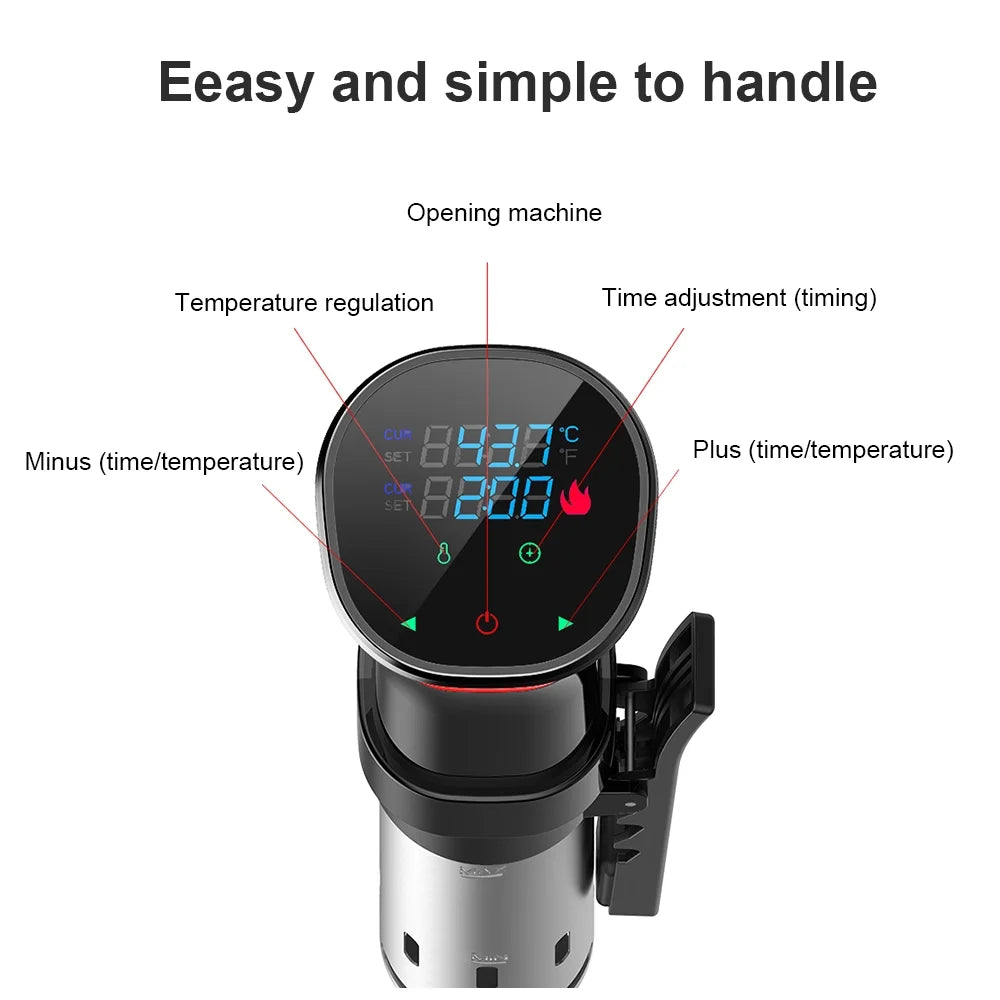 Immersion Circulator Sous Cooker Machine with 1100 Watts O408