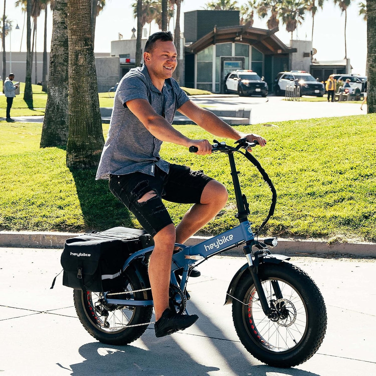 Foldable 20 x 4.0 Fat Tire Electric Bike with 500W Motor W795919