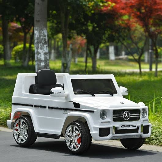 White Remote Control Kids Riding Car A434768