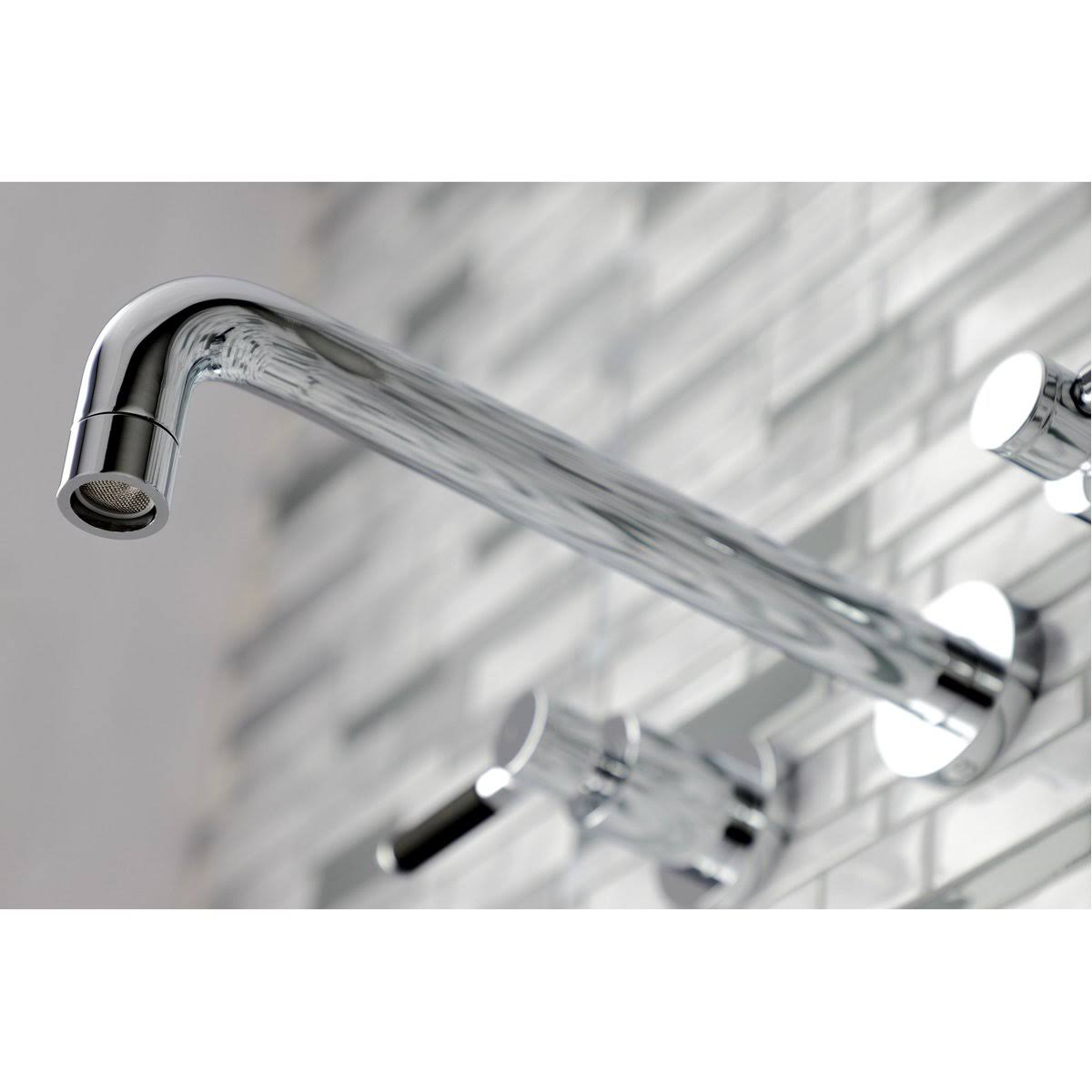 Brushed Brass 2-Handle Wall Mount Roman Tub Faucet M8325